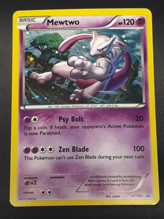 Mewtwo XY100 XY Promo Kunto: Light Play