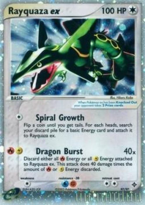 Rayquaza EX XY73 Promo Kunto: Played