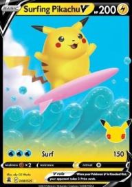 Surfing Pikachu V 008/025 NM