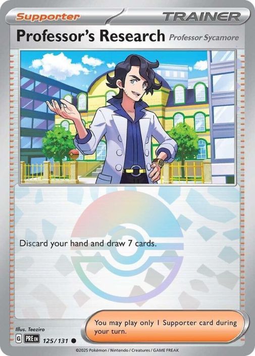 Professor's Research - Professor Sycamore 125/131 Pokeball reverse holo Kunto NM