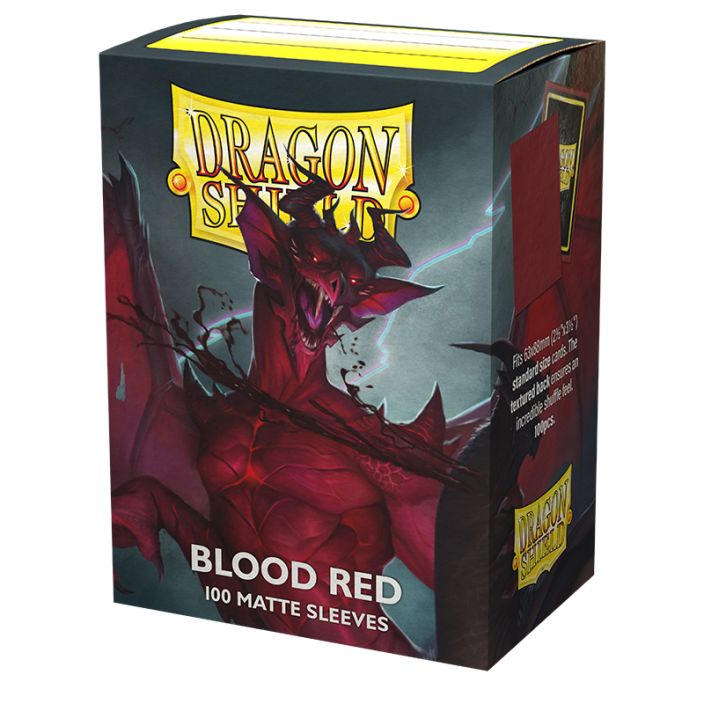 Dragon Shield Sleeves Blood Red Matte