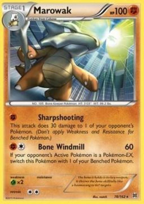 Marowak 78/162 Kunto: Excellent