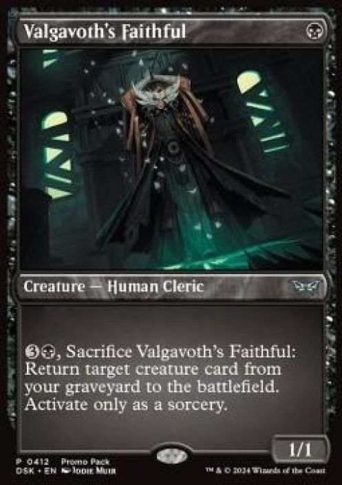 Valgavoth's Faithful Foil Promo Kunto: Near Mint
