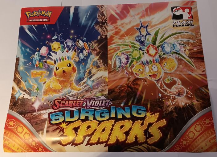 Pokemon Surging Sparks Juliste Julisteen koko:34cm x 42cm