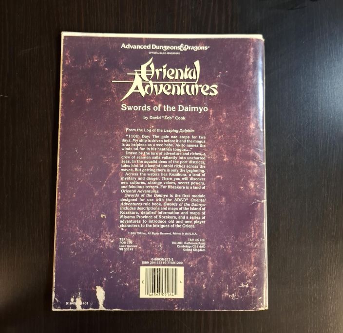 Advanced Dungeons &amp; Dragons Swords of the Daimyo tuotekuva 1