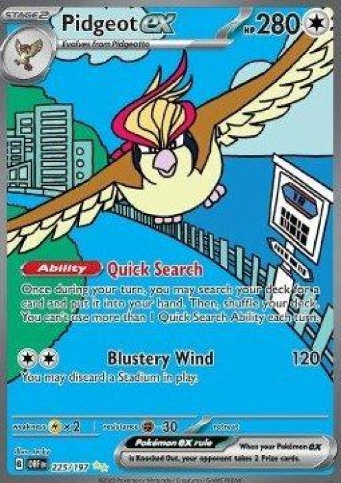 Pidgeot ex 225/197 Kunto: Excellent
