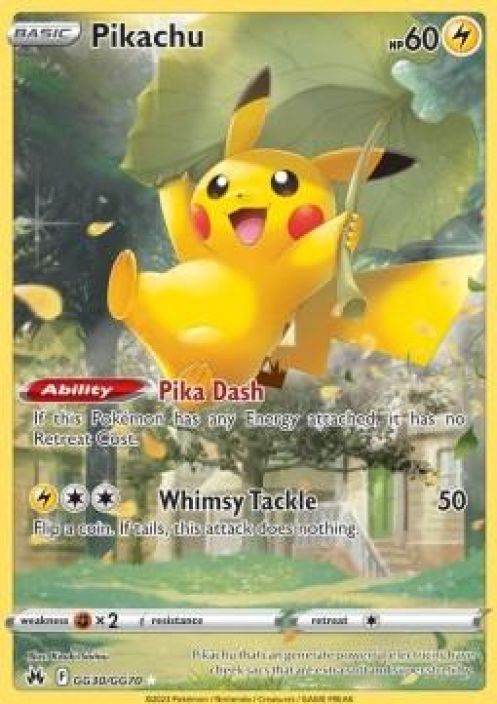pikachu gg30/gg70 kunto:near mint