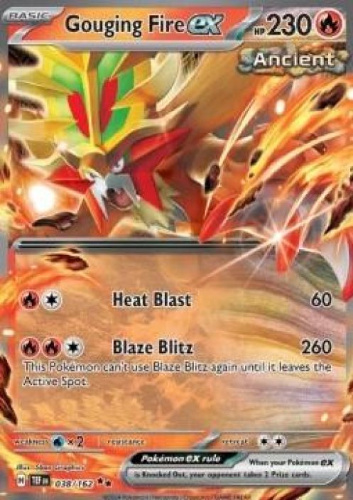 Gouging Fire EX 038/162 Kunto: Near Mint