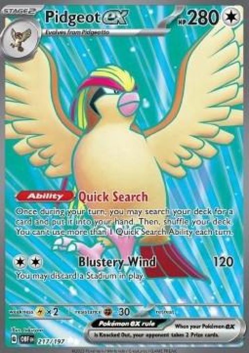 Pidgeot EX 217/197 Kunto: Near Mint