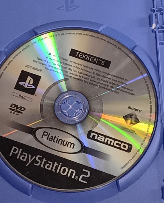 Tekken 5 kaytetty PS2 Pelkka peli, Ei alkuperaisia kansipahveja