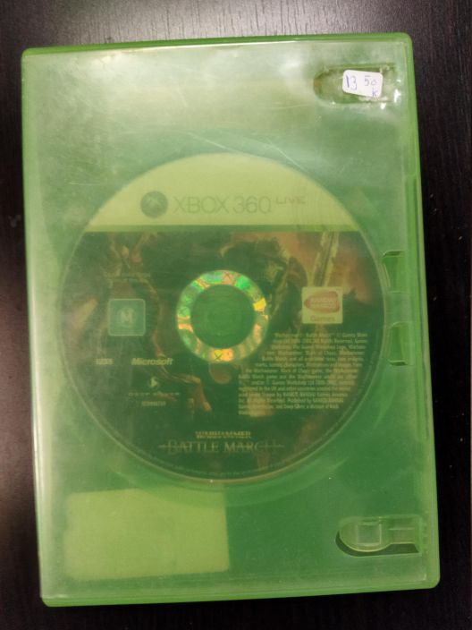 Warhammer Battle March kaytetty XBOX 360 Ei alkuperaisia kansipahveja