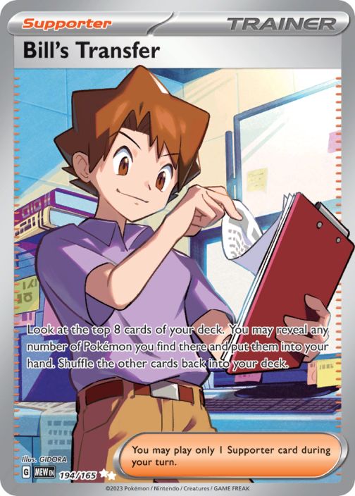 Bill's Transfer 194/165 Kunto: Near Mint