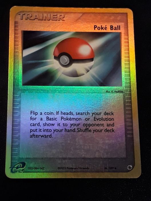 Poke Ball Ruby and Sapphire 86/109 Kunto: Good