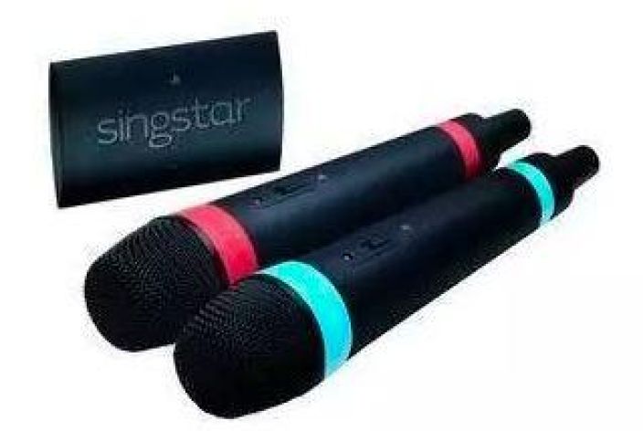 Singstar langattomat mikit 2 kpl kaytetty PS3/PS4 Malli: SLEH-00089 Yhteensopivuus: PS4, PS3