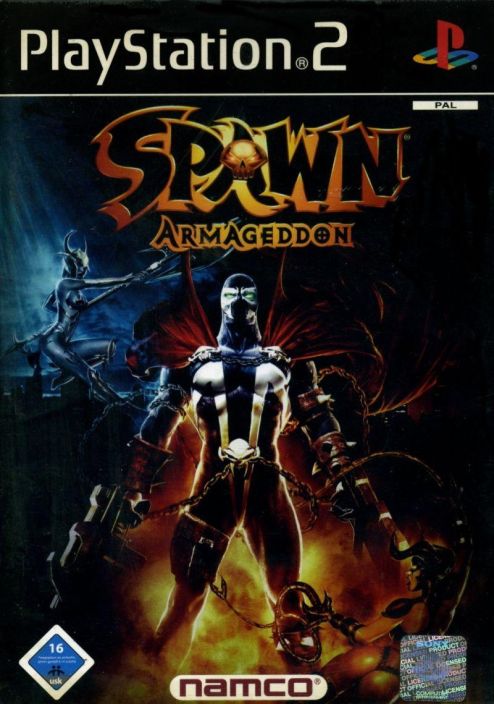 Spawn: Armageddon kaytetty PS2 manuaali mukana