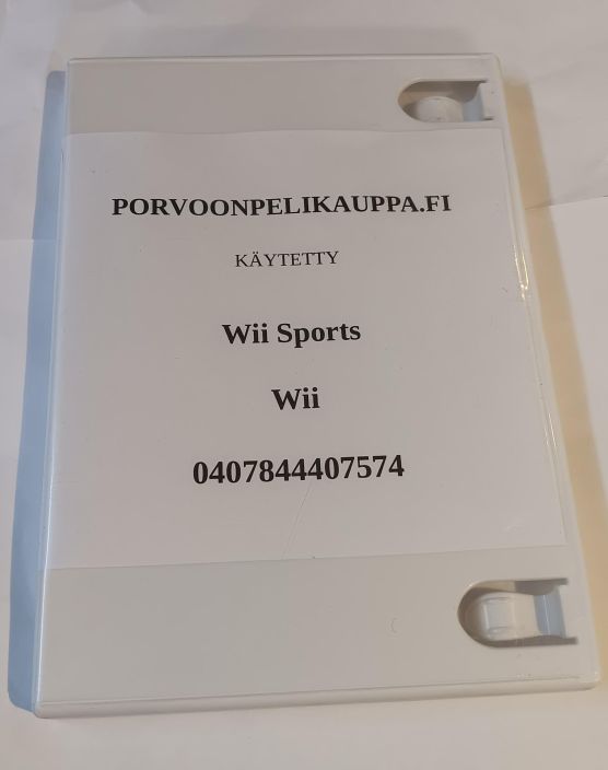 Wii Sports Loose kaytetty Ei sisalla alkuperaista kansipaperia. Wii Sports Loose kaytetty Ei sisalla alkuperaista kansipaperia.