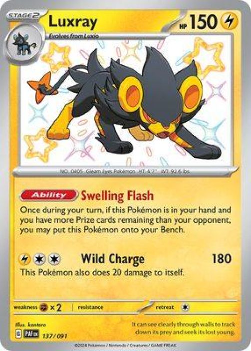 Luxray 137/091 Shiny Holo Kunto: NM