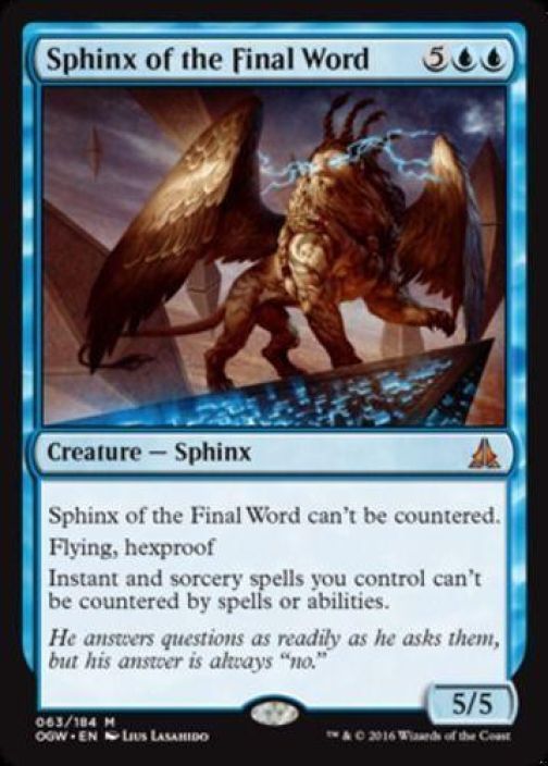 Sphinx of the Final Word Foil Kunto: Near Mint