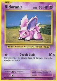 nidoran 43/108 Reverse Holo