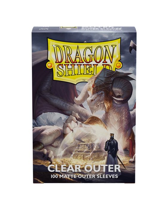 Dragon Shield CLEAR OUTER SLEEVES 100 MATTE textured back