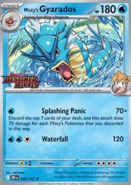 Misty's Gyarados 049/182 Stamped Holo Kunto: NM
