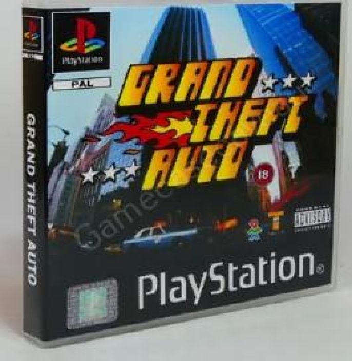 Grand Theft Auto Loose kaytetty PS1 Ei alkuperaisia kansipahveja manuaali mukana
