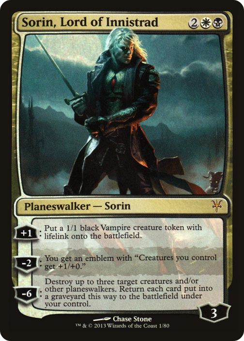 Sorin, Lord of Innistrad Foil Kunto: NM