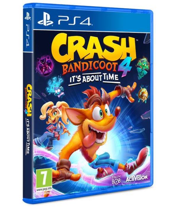 Crash Bandicoot 4 It´s About Time kaytetty PS4 Crash Bandicoot 4: It´s About Time PS4:lle on taysin uusi Crash-seikkailu