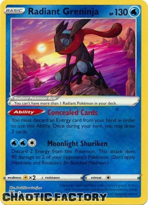 Radiant Greninja 046/189 Kunto: Near Mint