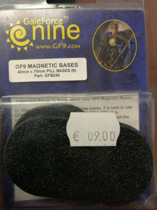 GF9 Magnetic Pill Bases 40mm x 75mm