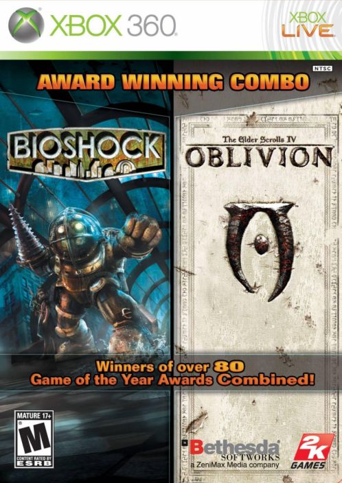 Bioshock Oblivion bundle XBOX360 kaytetty pc