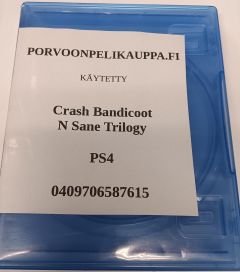Crash Bandicoot N Sane Trilogy Käytetty PS4 Loose