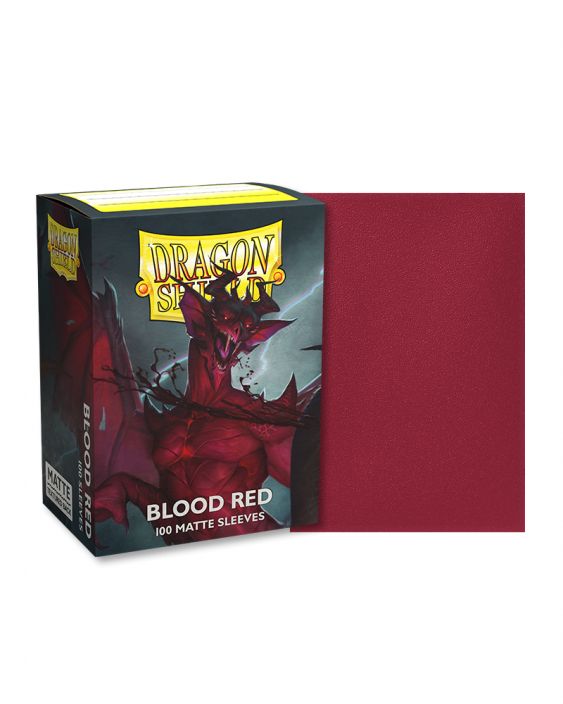 Dragon Shield Sleeves Blood Red Matte