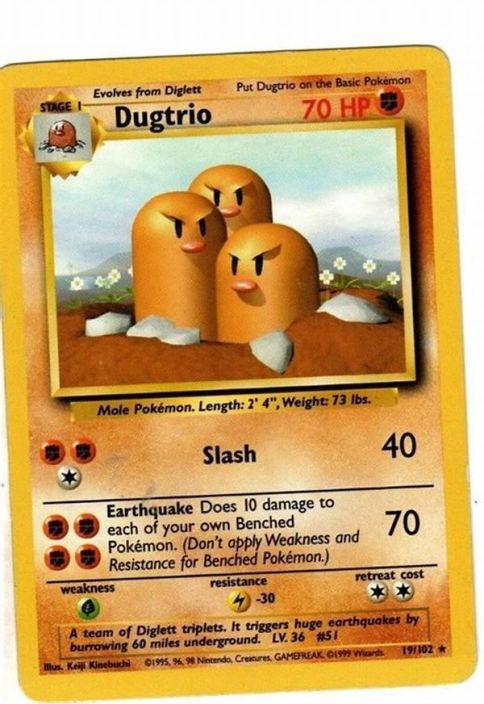 Dugtrio 19/102 Kunto: NM