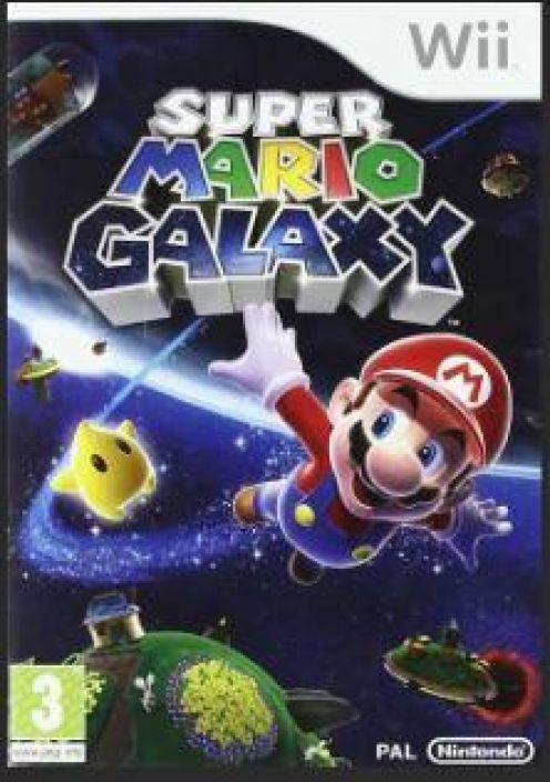 Super Mario Galaxy Kaytetty Wii ei manuaalia