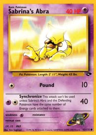 Sabrina's Abra 93/132 DMG
