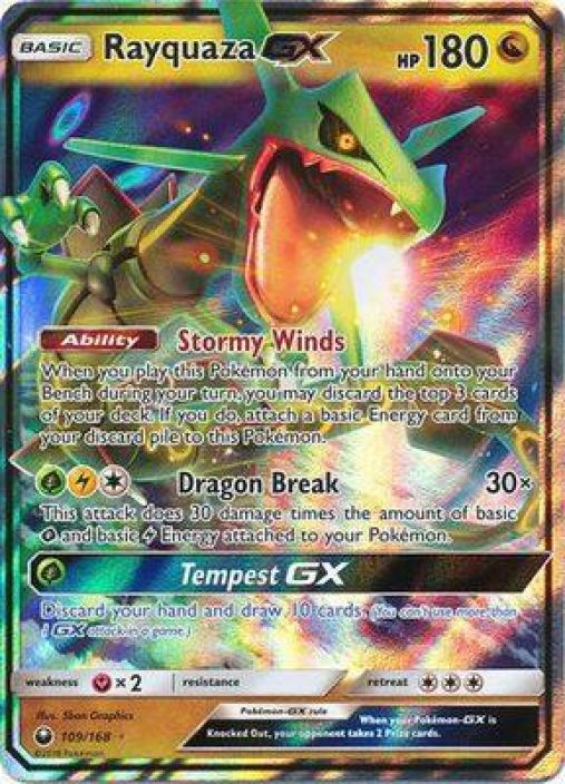 Rayquaza GX 109/168 Kunto: Light Played