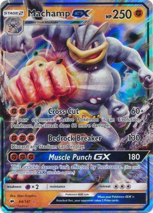 Machamp GX 64/147 Kunto: Played