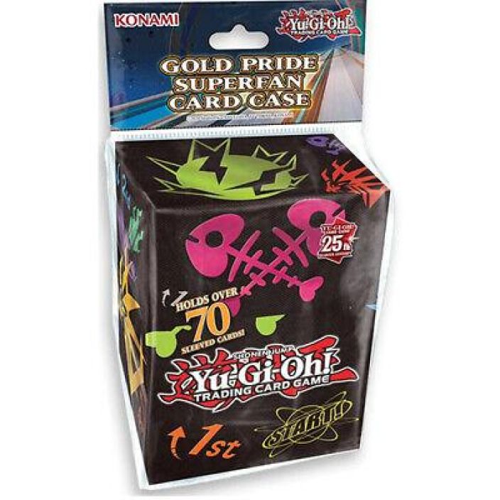 yu-gi-oh gold pride card case /deck box mahtuu 70 sleevattua korttia