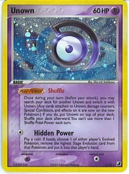 Unown D/28 Holo Kunto: Light Played