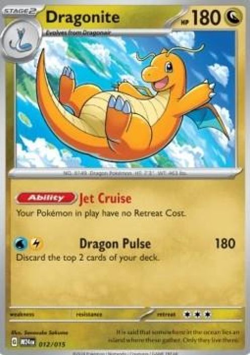 Dragonite 012/015 kunto Light Played