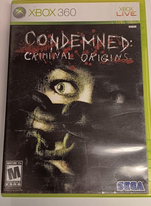 Condemned /Criminal Origins Kaytetty Xbox 360 Peli on PAL, Kannet NTSC