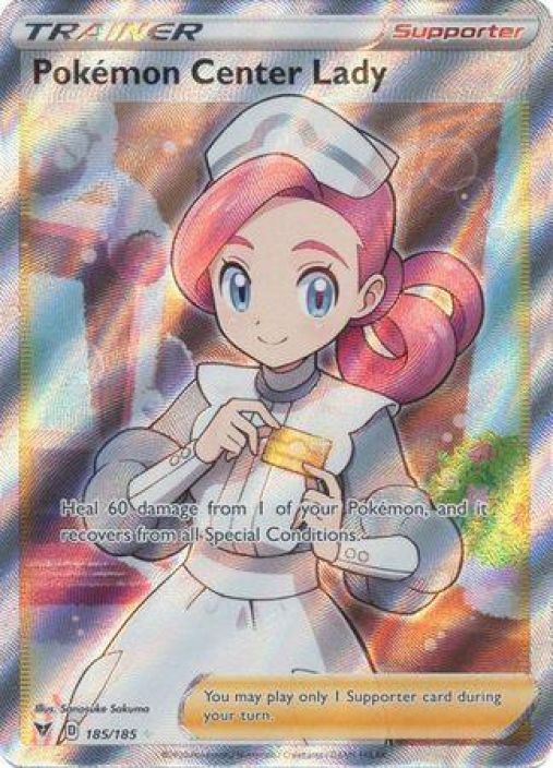 Pokemon Center Lady 185/185 Kunto: NM