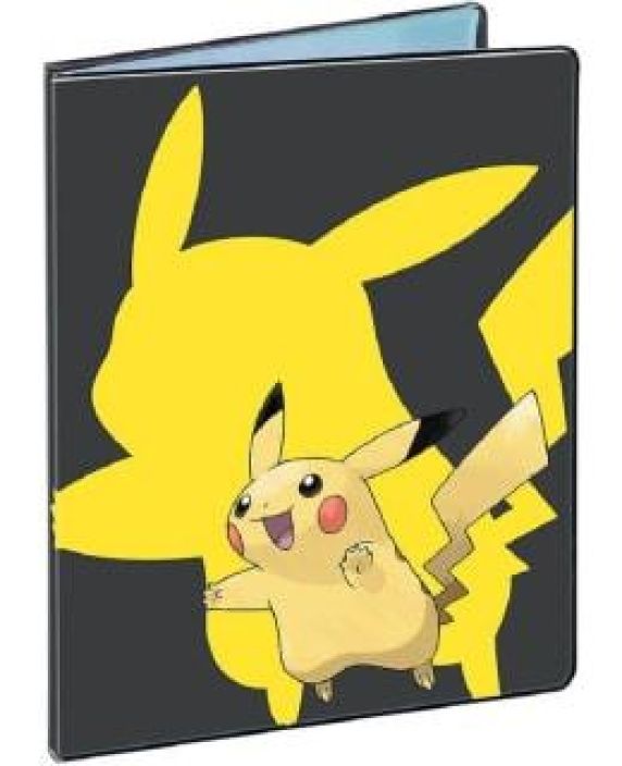 Pokemon Pikachu Kansio /Binder Kaytetty Kaytetty 10 kpl 9 taskuisia sivuja (Tilaa yksittain 90 kortille,