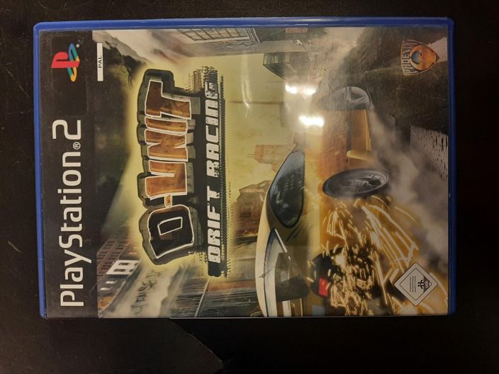 D-UNIT Drift Racing kaytetty PS2 CIB eli manuaali laytyy