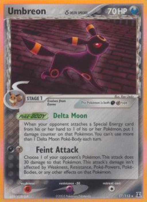 Umbreon Delta Species 17/113 Kunto: Good