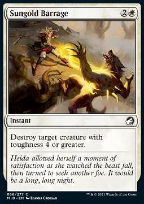 Sungold Barrage 036/277 NM