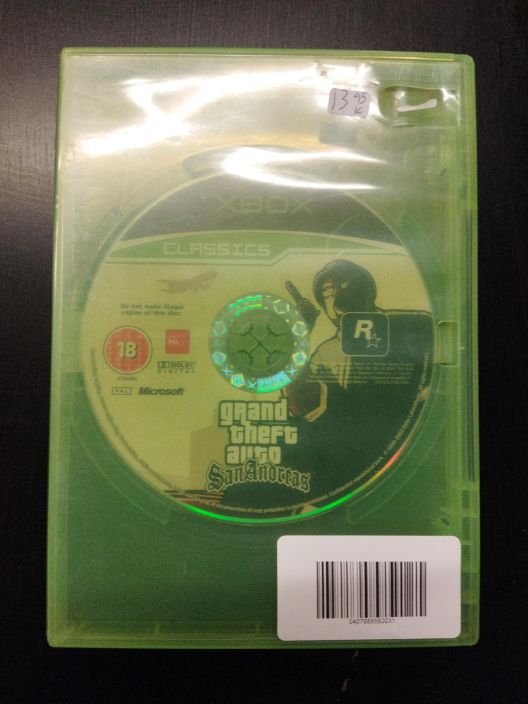 grand theft auto san andreas Loose Kaytetty XBOX Kaytetty. vain cd