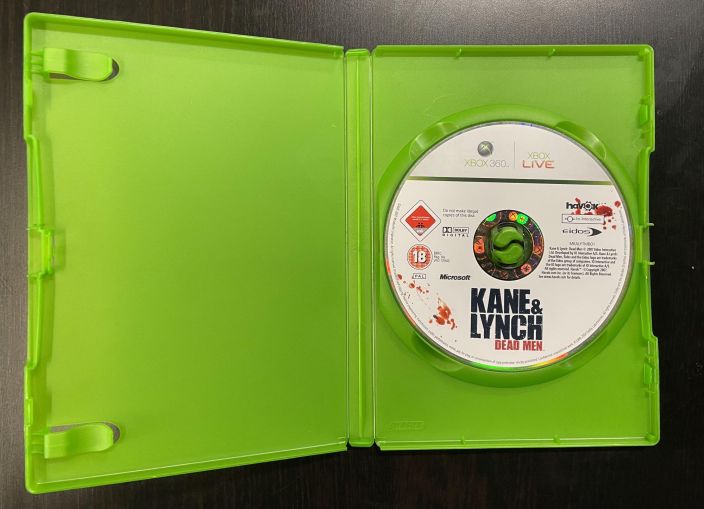 Kane &amp; Lynch Dead Men Loose Kaytetty Xbox 360 Ei omia kansi pahveja