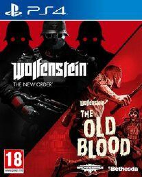 Wolfenstein Double Pack PS4 kaytetty